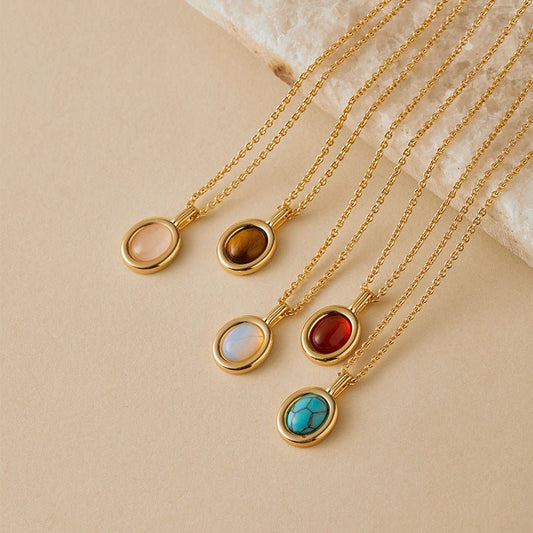 18K Gold Niche Tiger's Eye Necklace - Shuling Jewelry