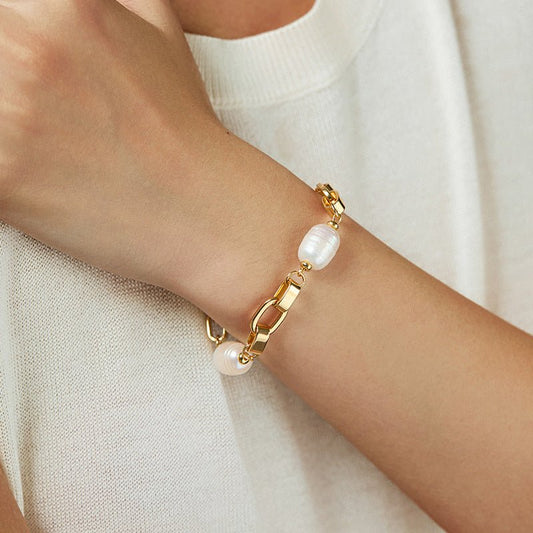 18K Gold Handmade Pearl Bracelets - Shuling Jewelry