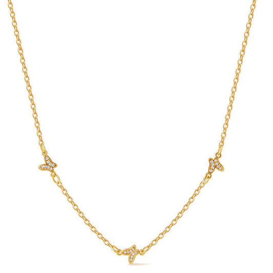 18K Gold Butterfly Necklace - Shuling Jewelry