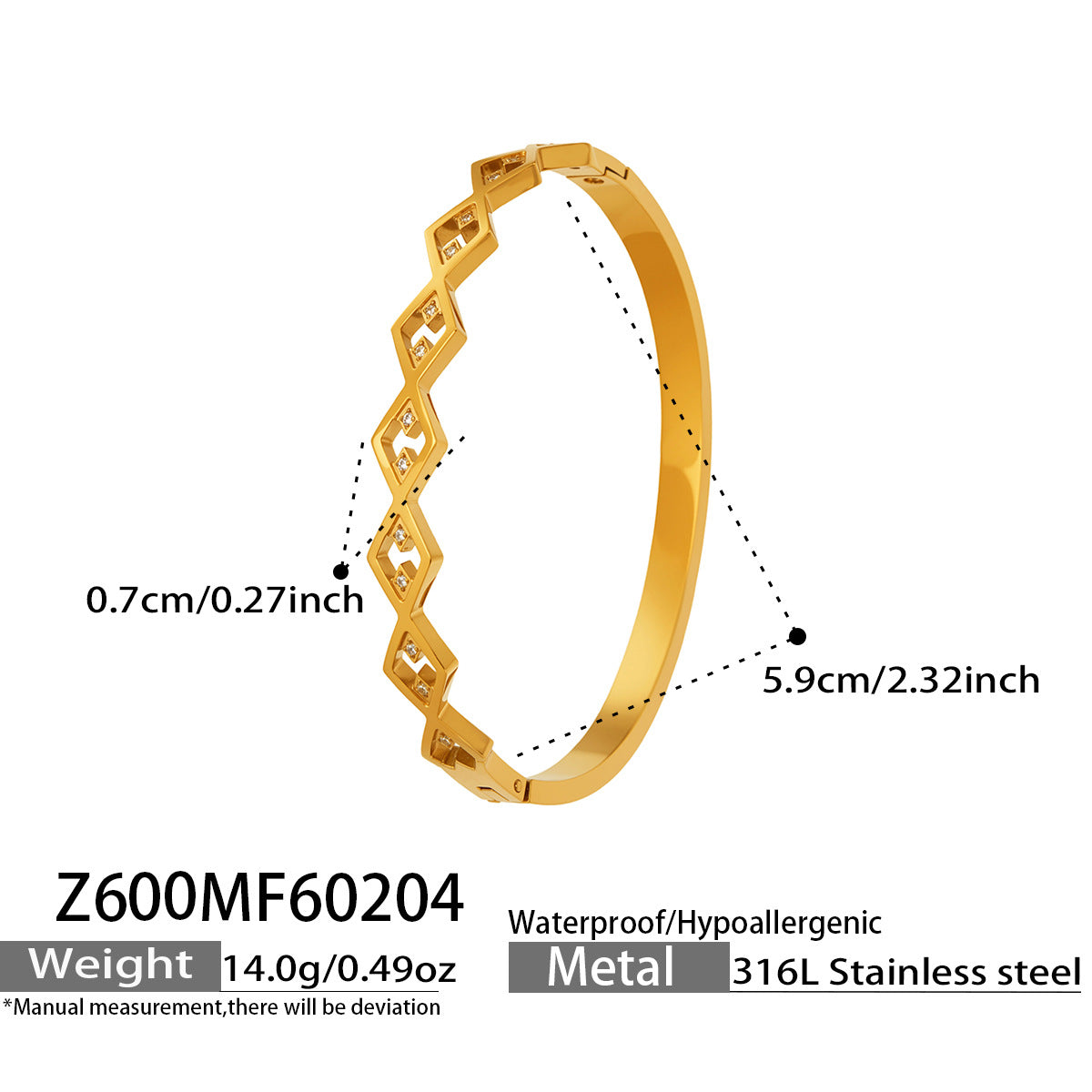 Retro Checkered & Geometric Gold Bangles