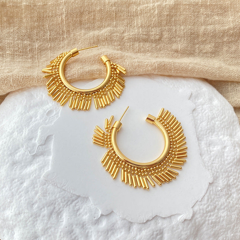 Boho-Goldfransen-Creolen