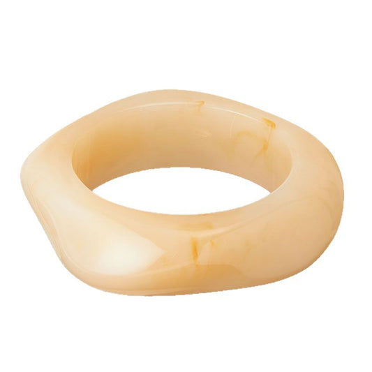 Vintage Style Marbled Acrylic Statement Bangle