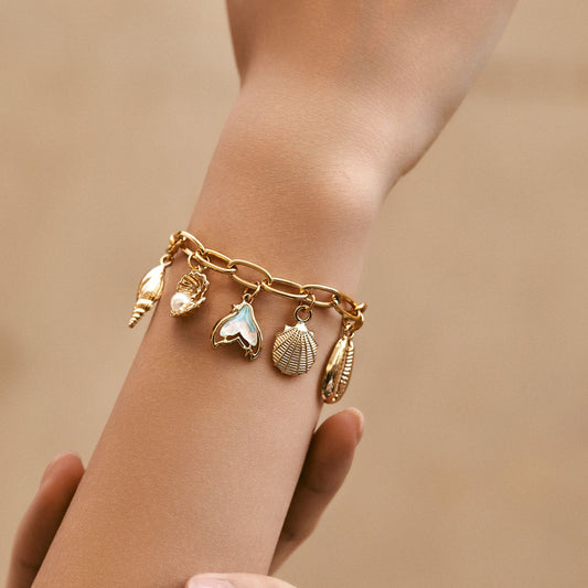 Elegant Multi-Charm Statement Bracelet