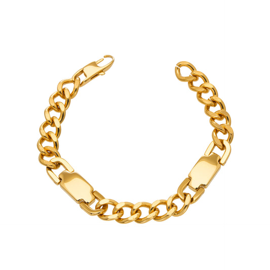 Minimalist Chunky Curb Chain ID Bracelet
