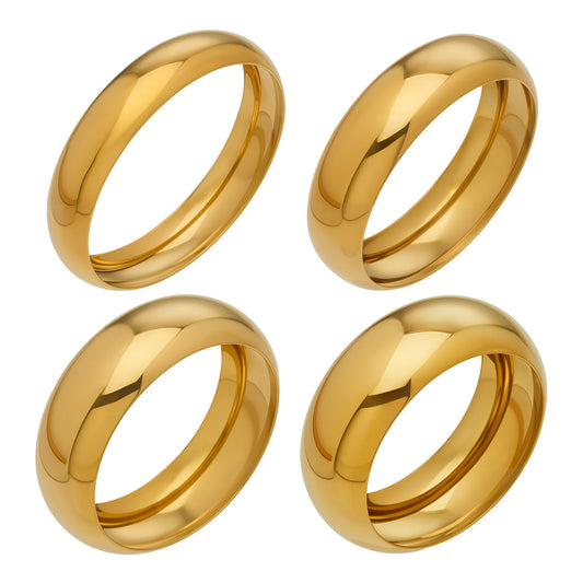 Bracelets minimalistes audacieux en or brillant