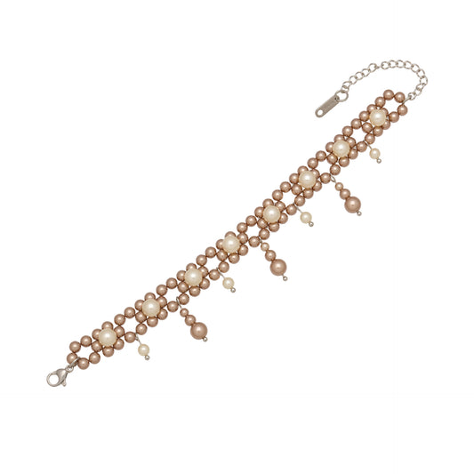 Bracelet vintage à double rang de perles