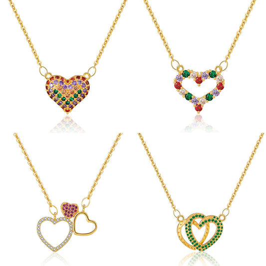 Boho Chic Gold Zircon Necklace Collection