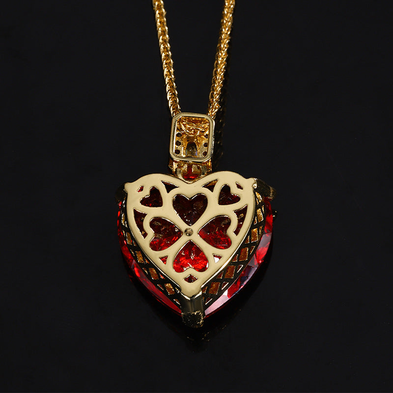 Timeless Romantic Heart Gemstone Necklace