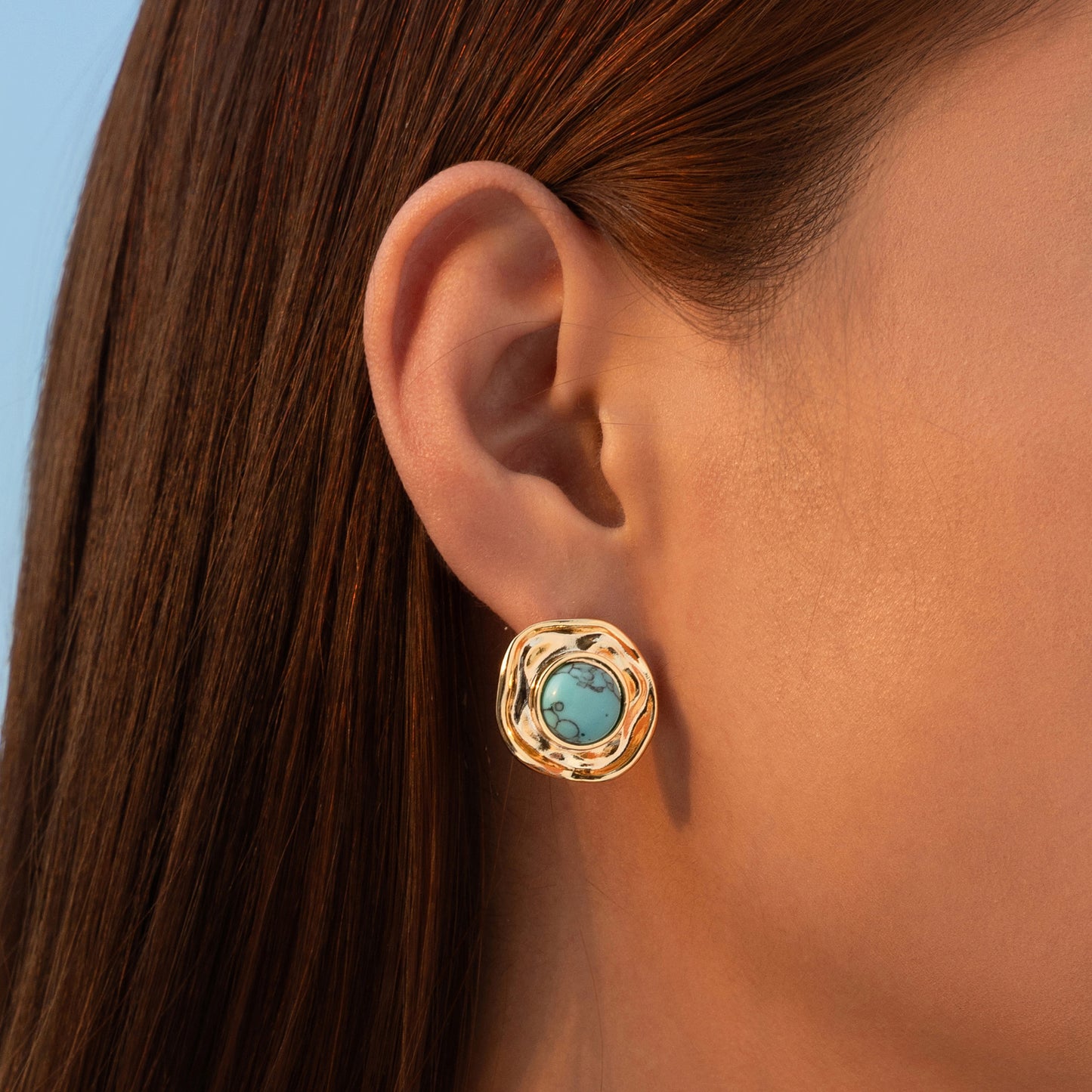 Tiger's Eye Vintage Earrings