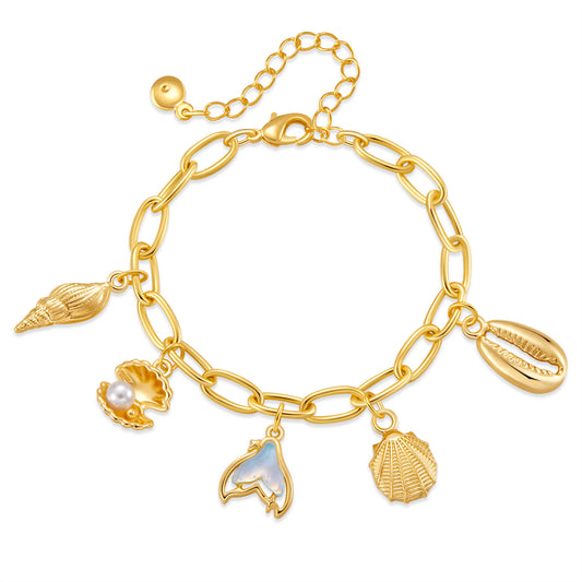 Elegant Multi-Charm Statement Bracelet