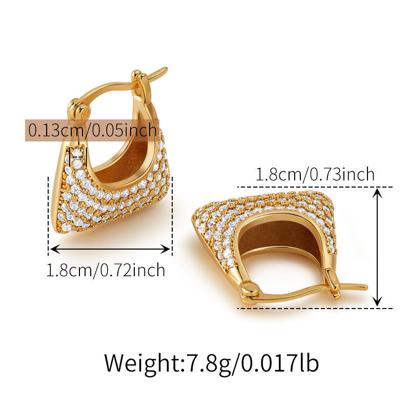 18K Gold Diamond Titanium Dangle