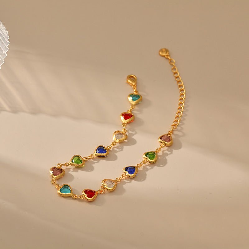 Handmade Candy - colored Acrylic Bracelet - Shuling Jewelry