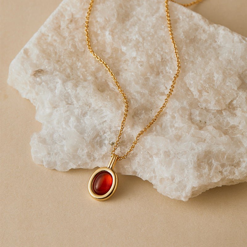 18K Gold Niche Tiger's Eye Necklace - Shuling Jewelry