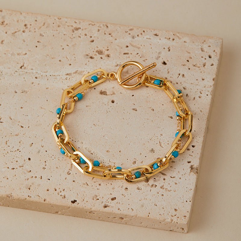 18K Gold Evil Eye Bracelet - Shuling Jewelry