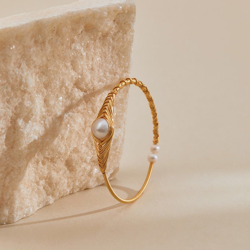 18K Gold Handmade Pearl Bracelets - Shuling Jewelry