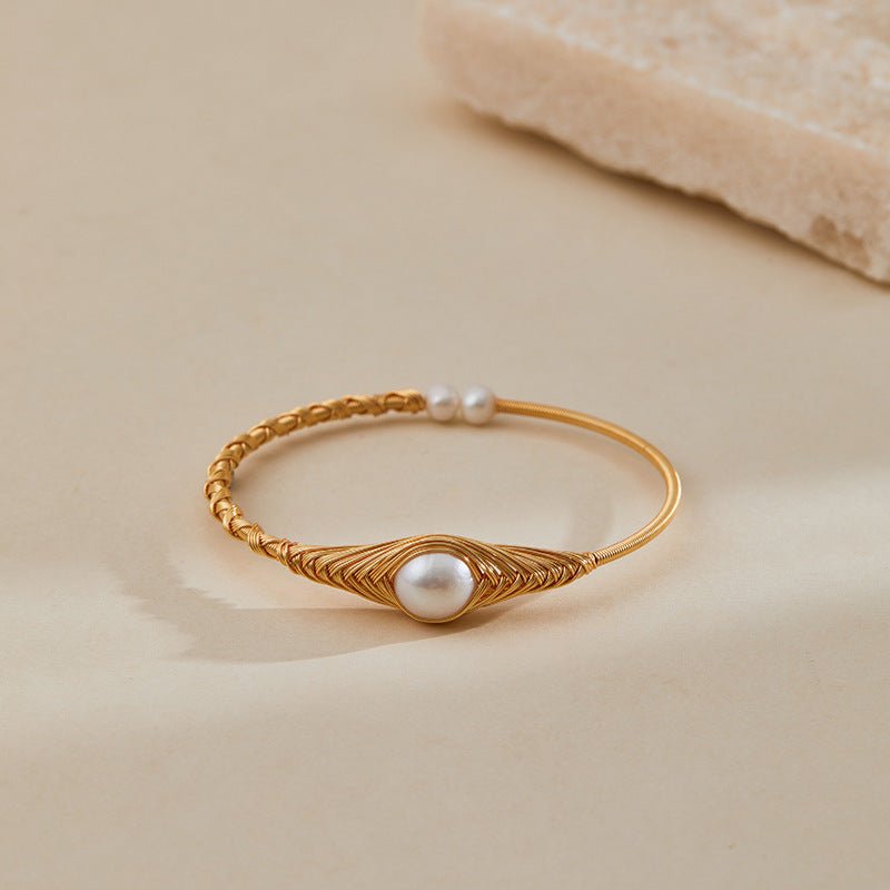 18K Gold Handmade Pearl Bracelets - Shuling Jewelry