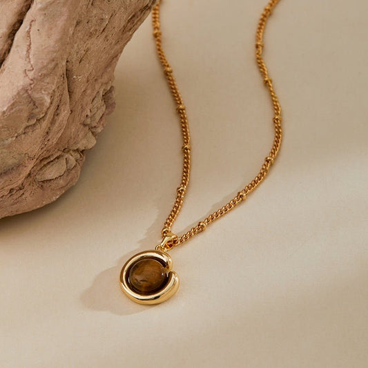 18K Gold Marrard Color Retro Necklace - Shuling Jewelry