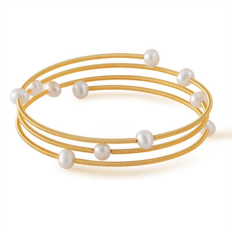 18K Gold Handmade Pearl Bracelets - Shuling Jewelry