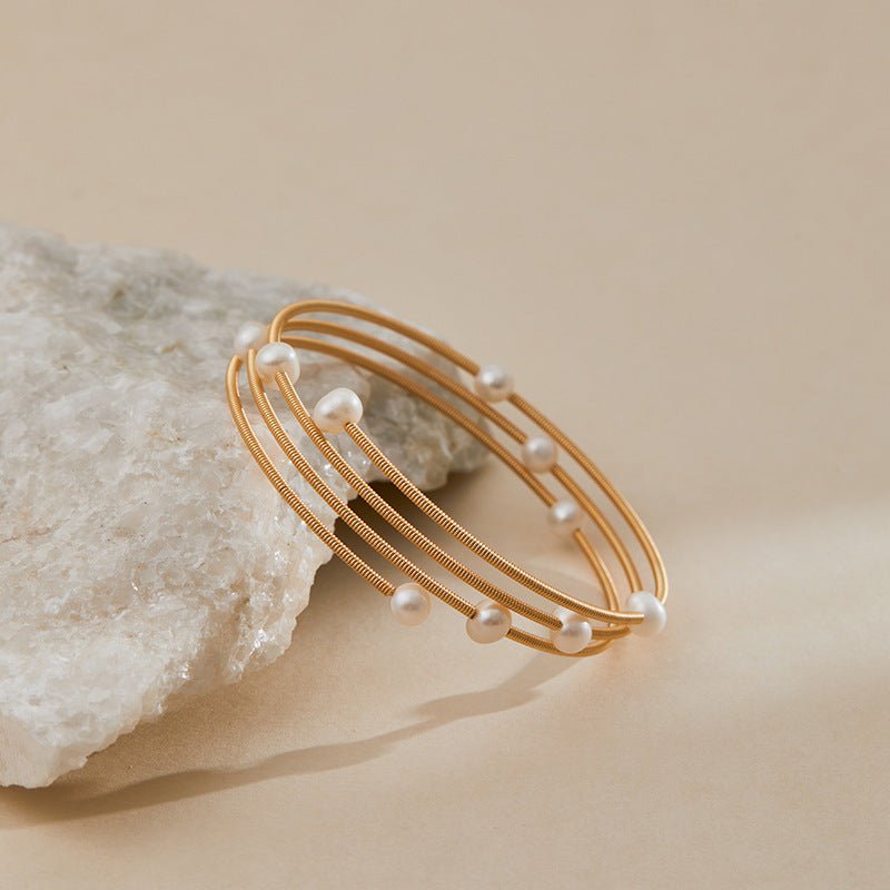 18K Gold Handmade Pearl Bracelets - Shuling Jewelry