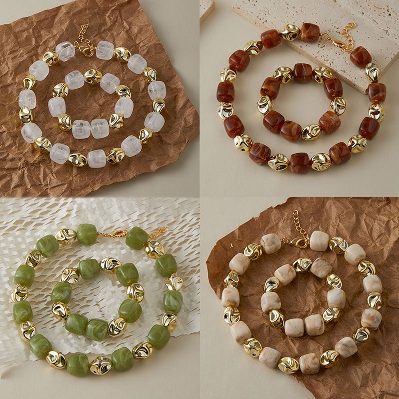 Dopamine Bead Bracelets Set - Shuling Jewelry