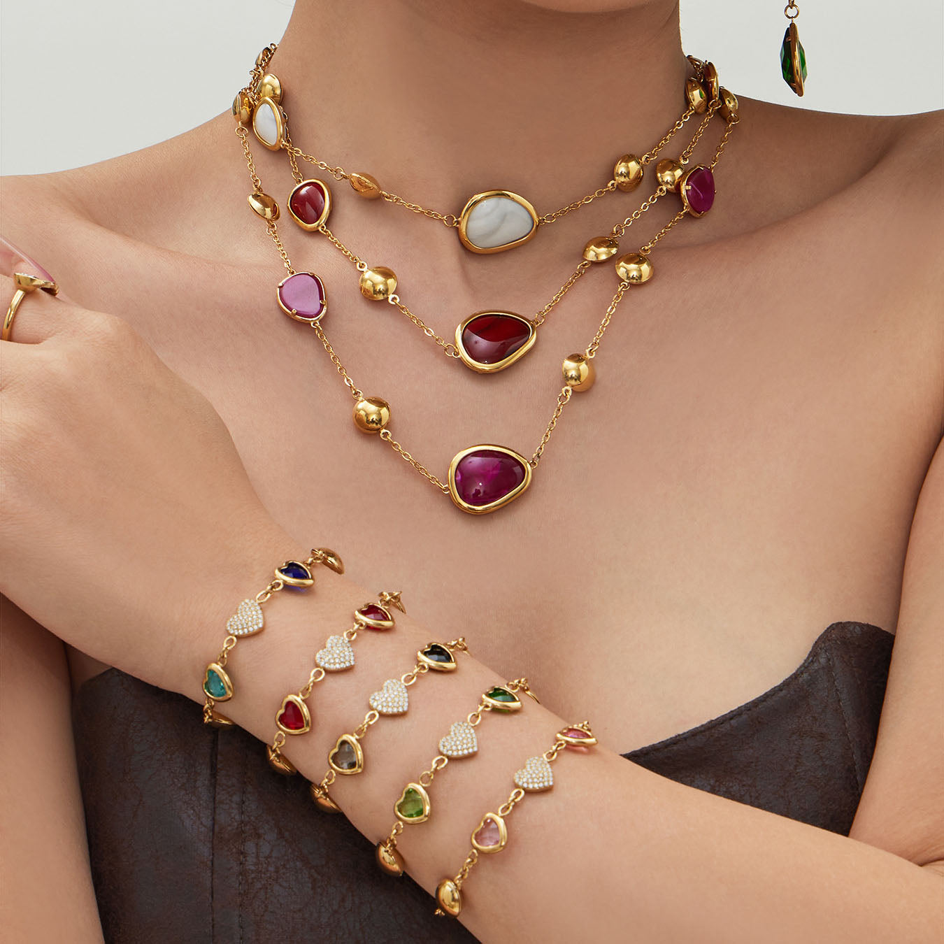 Colorful Resin Jewelry Sets