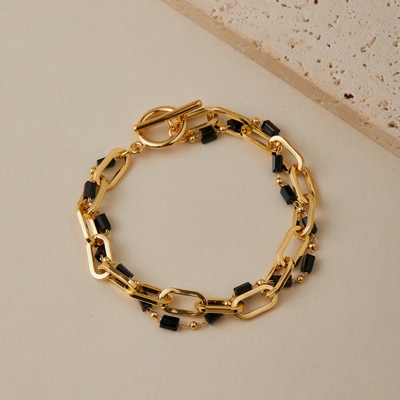 18K Gold Evil Eye Bracelet - Shuling Jewelry