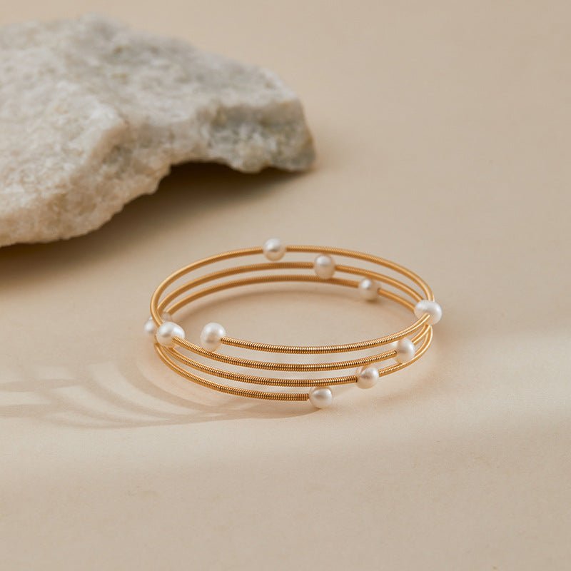 18K Gold Handmade Pearl Bracelets - Shuling Jewelry