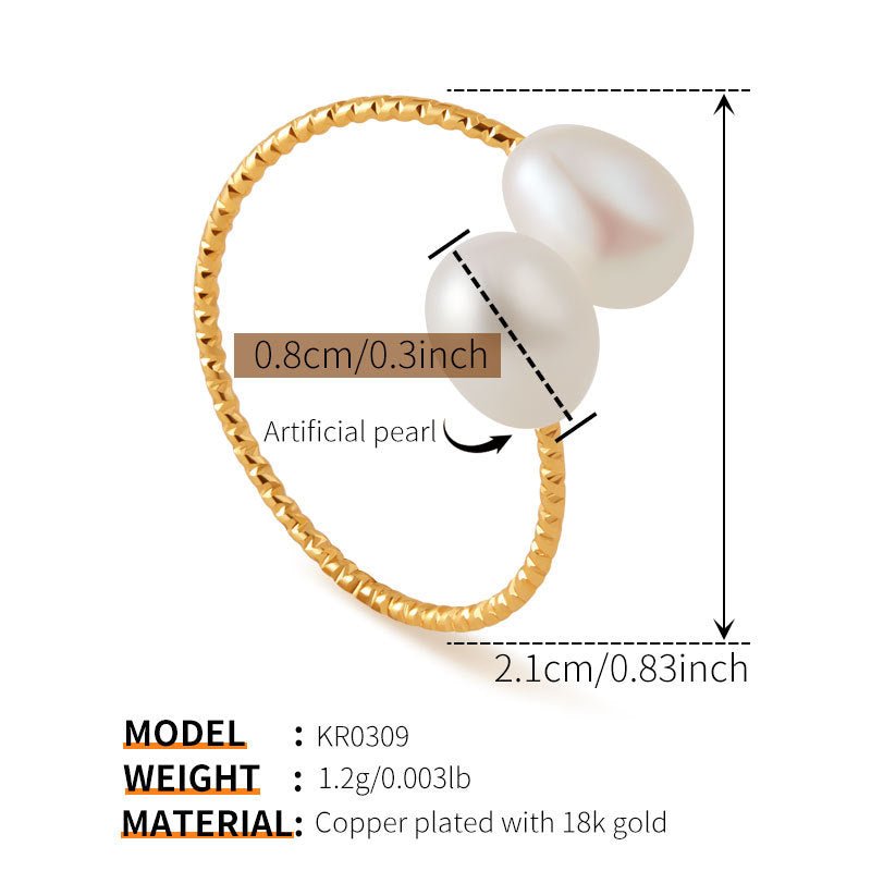 18K Gold Zircon Flower Rings - Shuling Jewelry