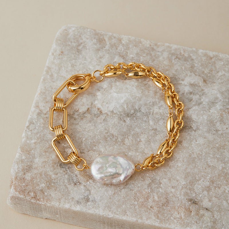 18K Gold Handmade Pearl Bracelets - Shuling Jewelry