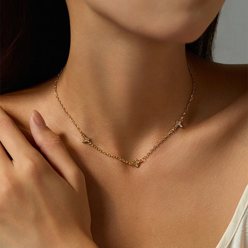 18K Gold Butterfly Necklace - Shuling Jewelry