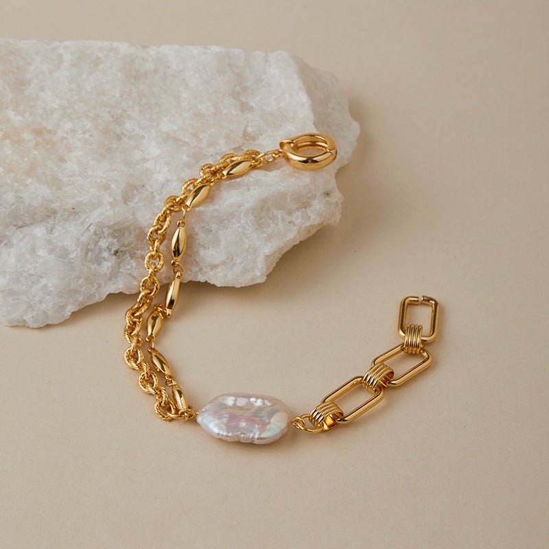 18K Gold Handmade Pearl Bracelets - Shuling Jewelry