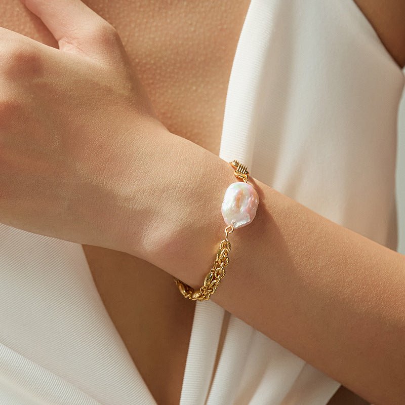 18K Gold Handmade Pearl Bracelets - Shuling Jewelry