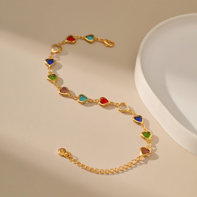 Handmade Candy - colored Acrylic Bracelet - Shuling Jewelry