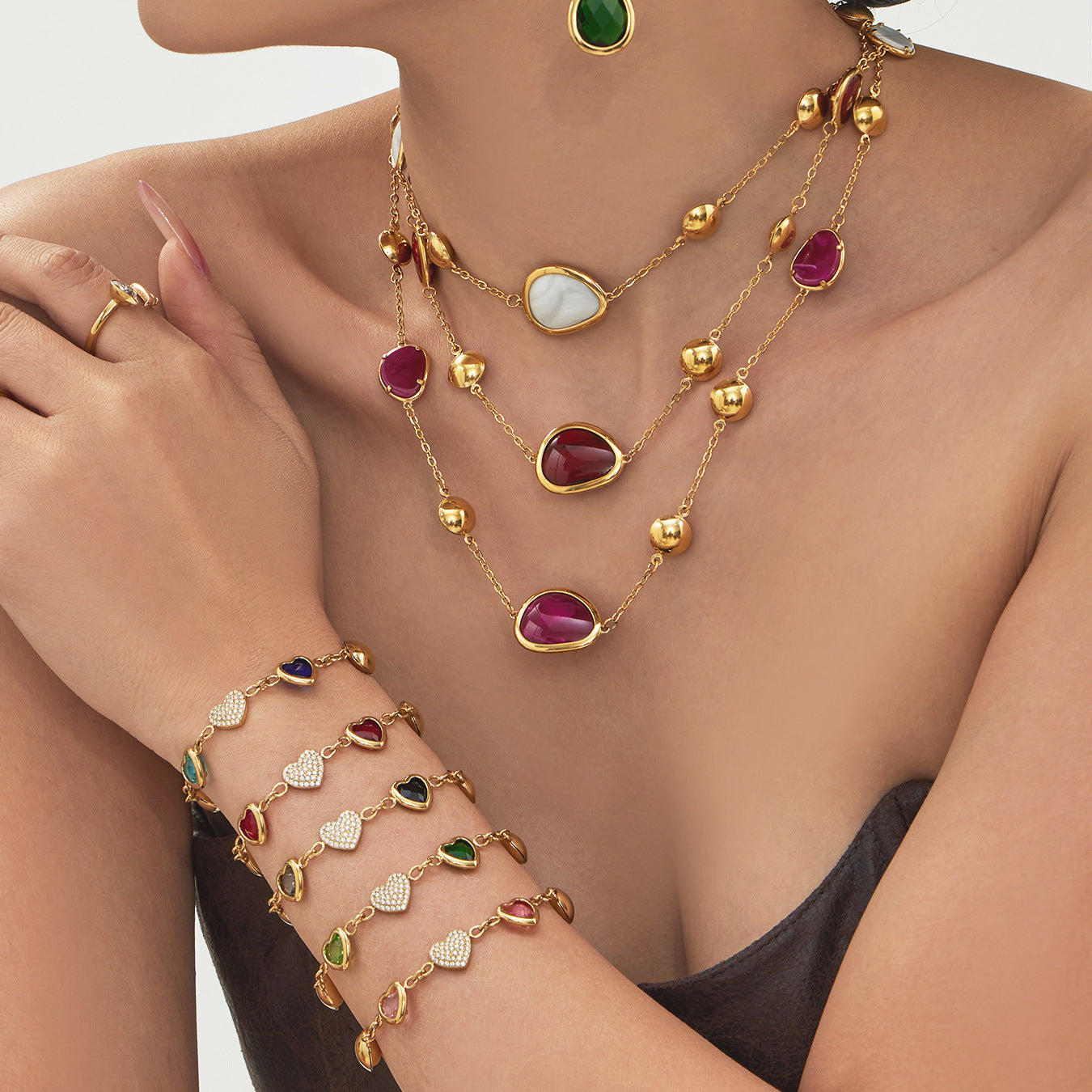 Colorful Resin Jewelry Sets