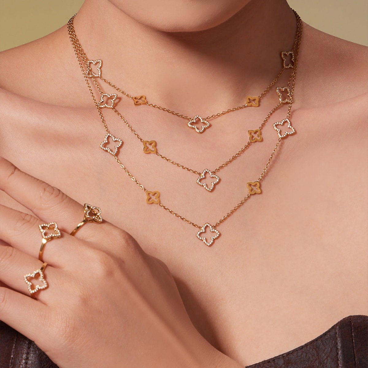 18K Gold Diamond Jewelry Sets - Shuling Jewelry