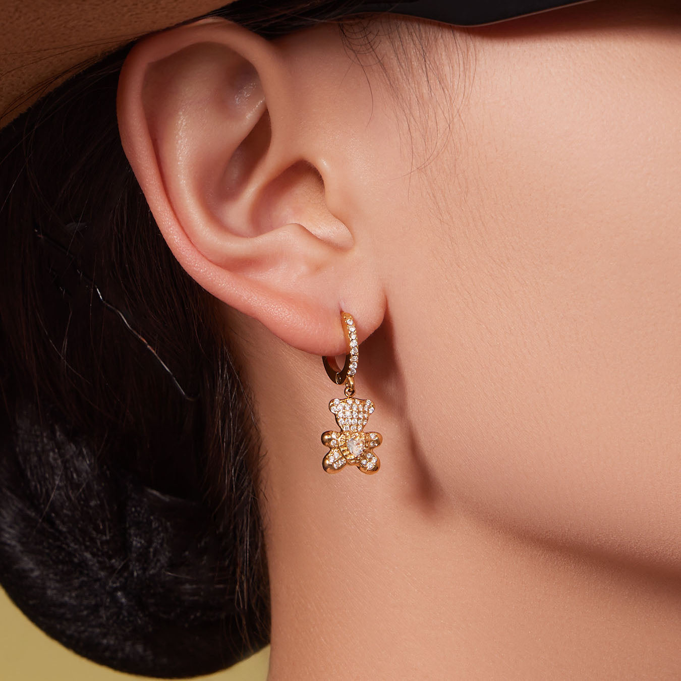 Adorable Bear Crystal Jewelry Sets