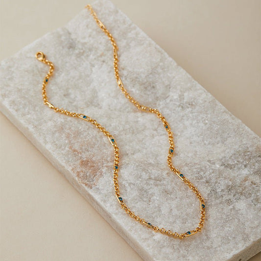 18K Gold Collarbone Necklace - Shuling Jewelry