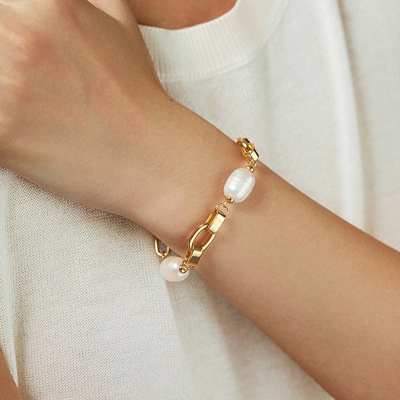 18K Gold Handmade Pearl Bracelets - Shuling Jewelry