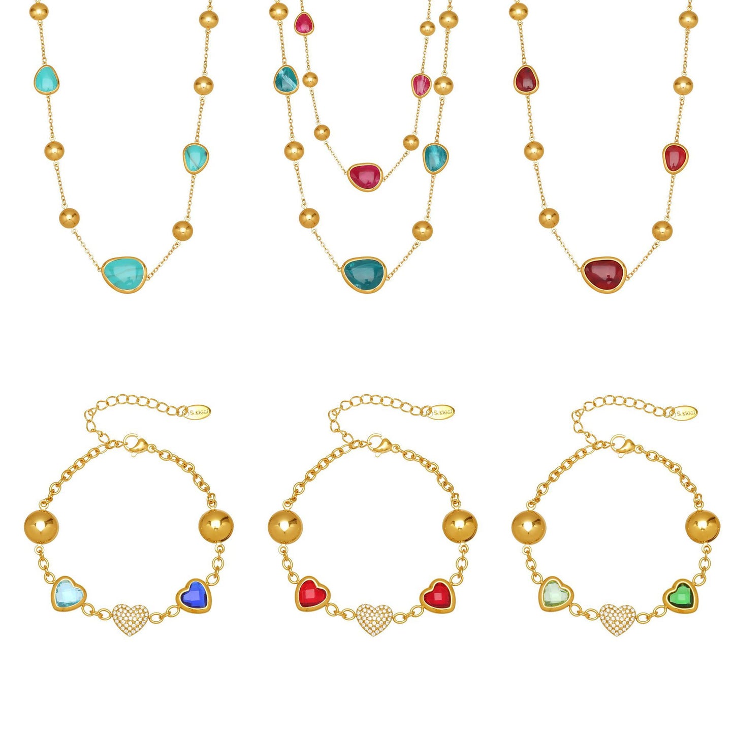 Colorful Resin Jewelry Sets