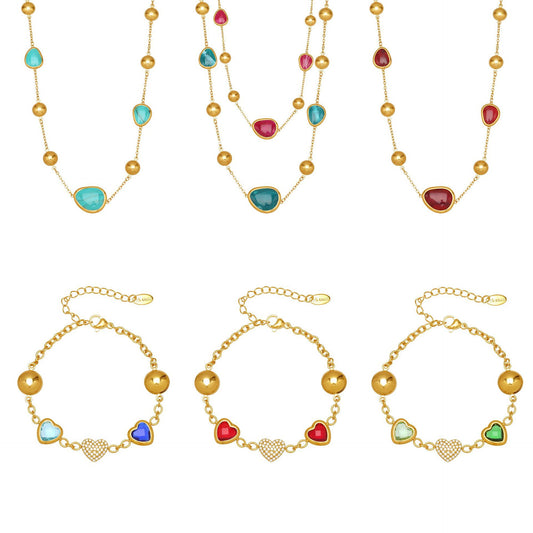 Colorful Resin Jewelry Sets