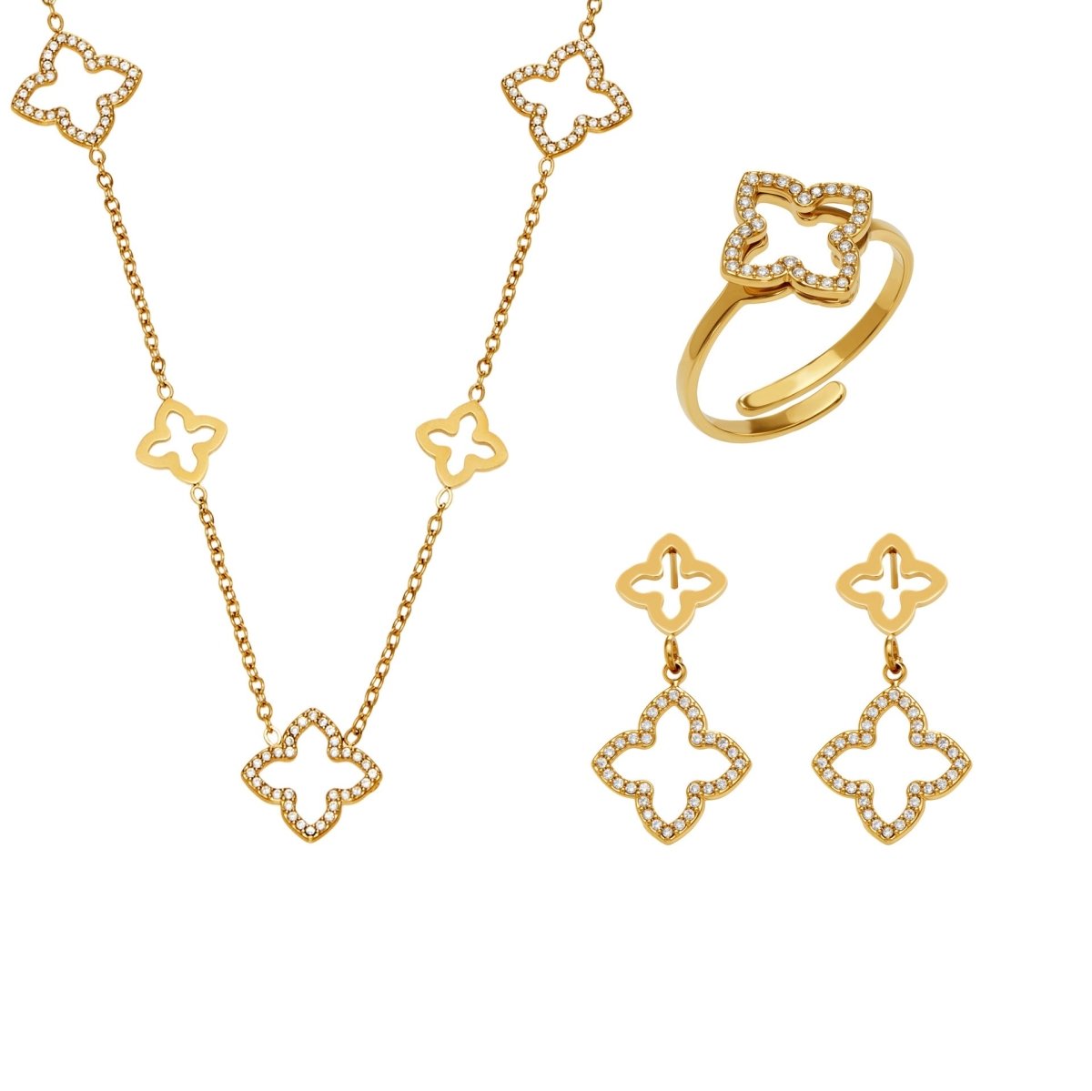 18K Gold Diamond Jewelry Sets - Shuling Jewelry