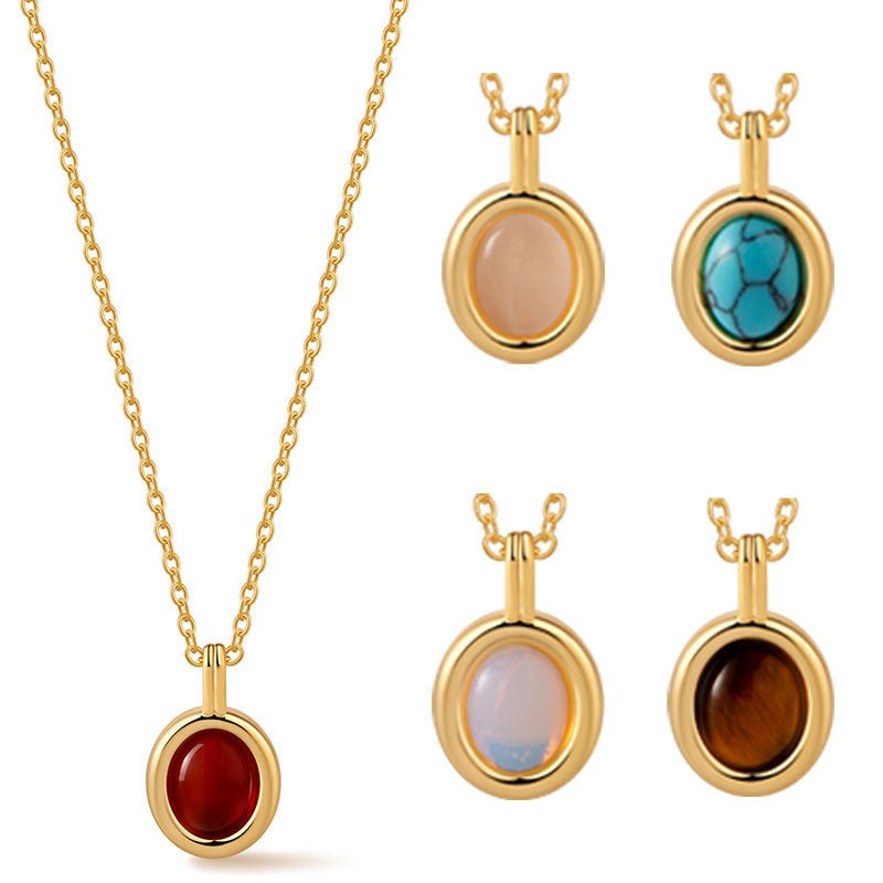 18K Gold Niche Tiger's Eye Necklace - Shuling Jewelry