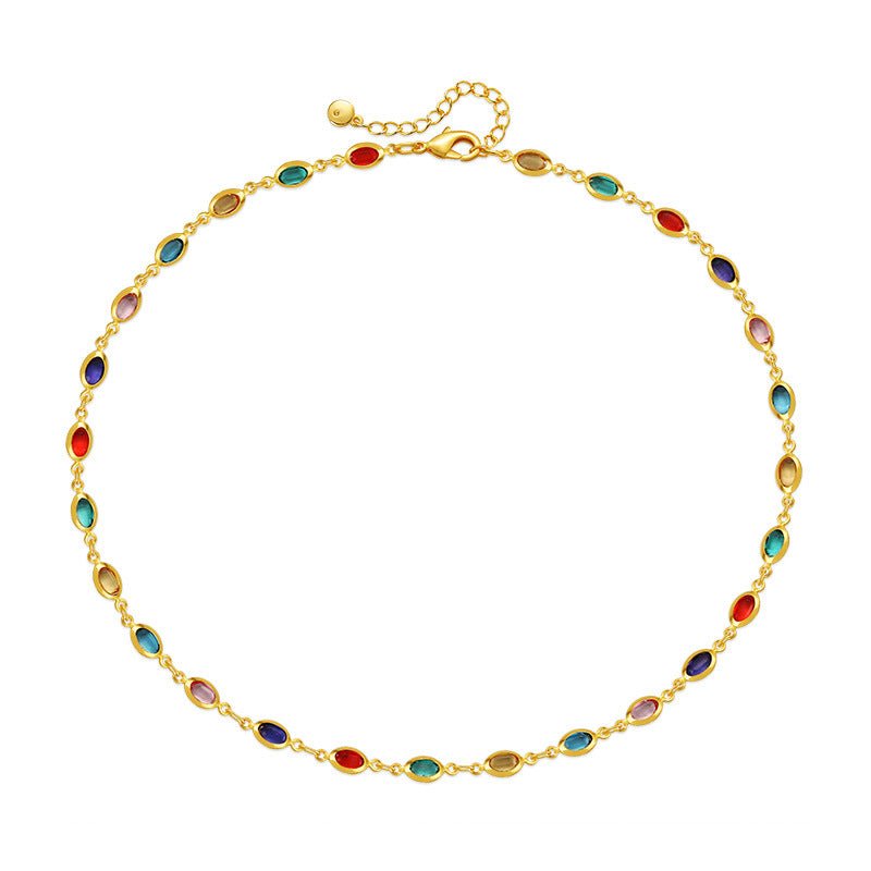 Bohemian style Colorful Glass Necklace - Shuling Jewelry
