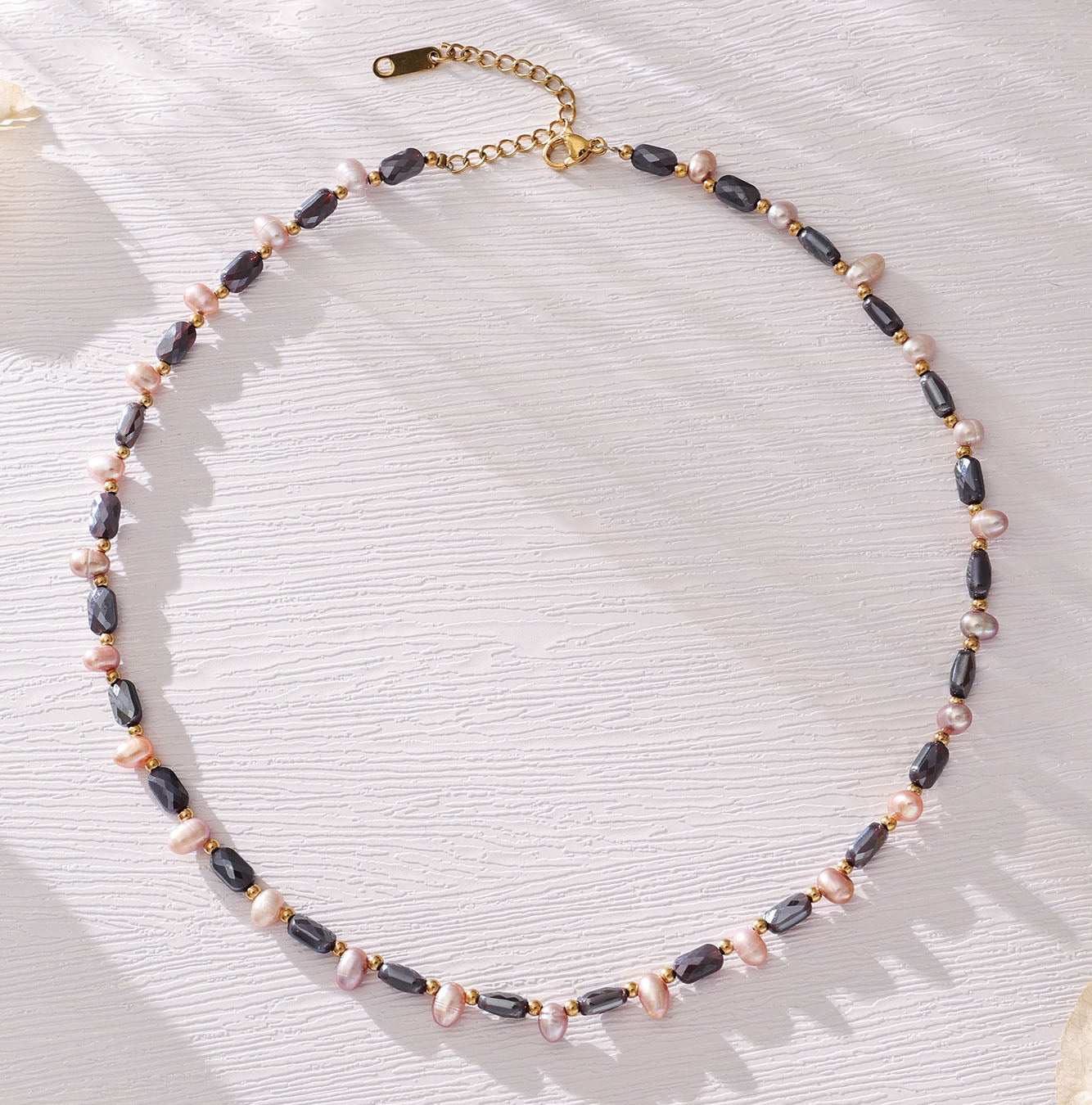 Bohemian Pearl Hamsa Hand Necklace