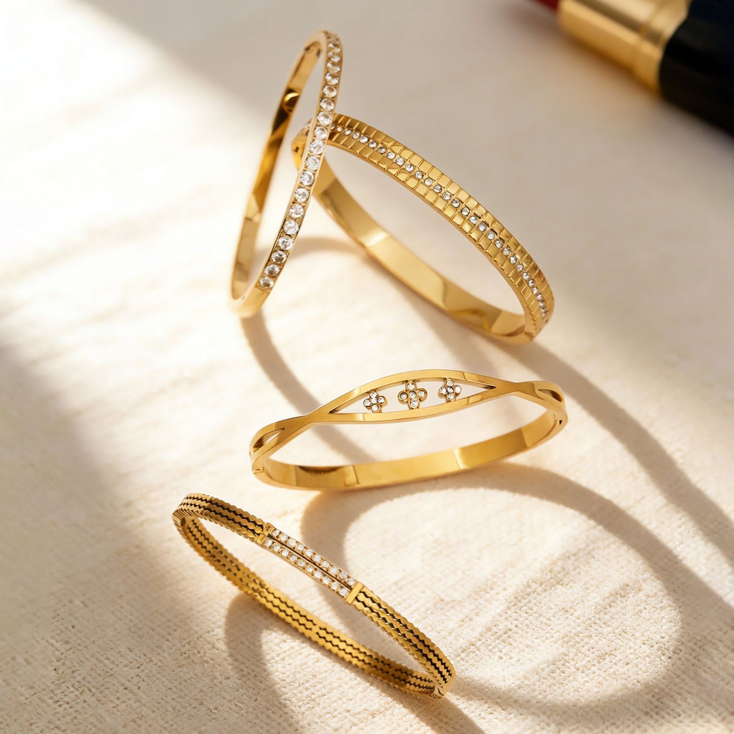 Bracelet en cristal de diamant étincelant 