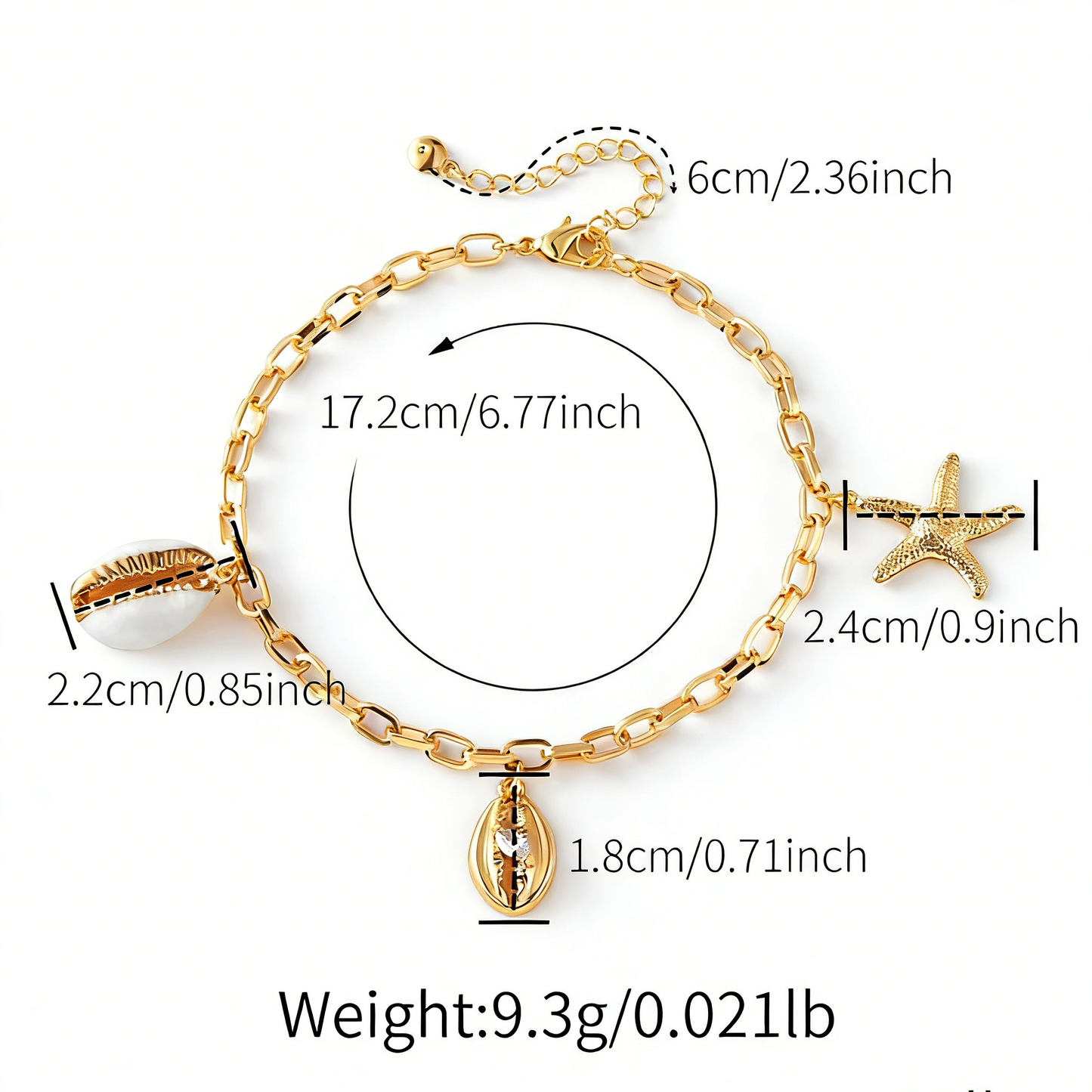 Elegantes Statement-Armband mit mehreren Anhängern 
