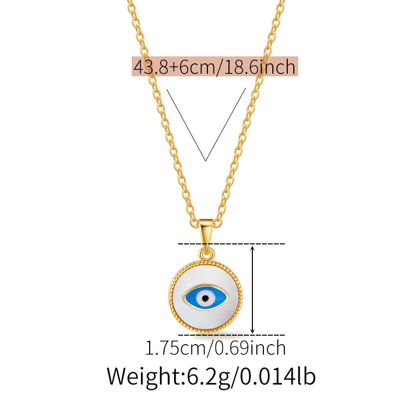 Halsketten mit dem bösen Blick aus Perlmutt 