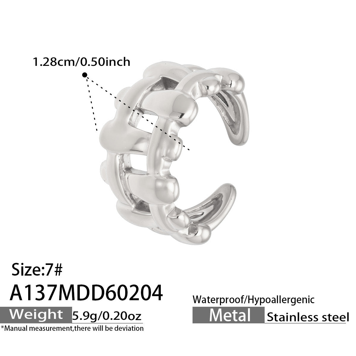 Bold Monochrome Retro-Chic Rings Collection