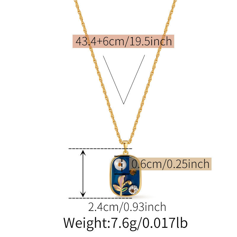 Verzauberte Emaille: Vintage-Blumen- und Meeresschätze 