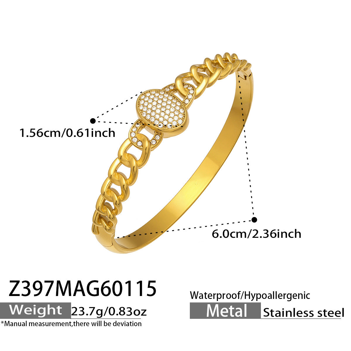 Textured Crystal Bangle Collection